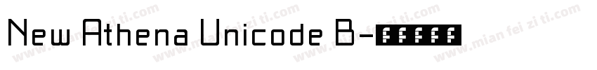 New Athena Unicode B字体转换